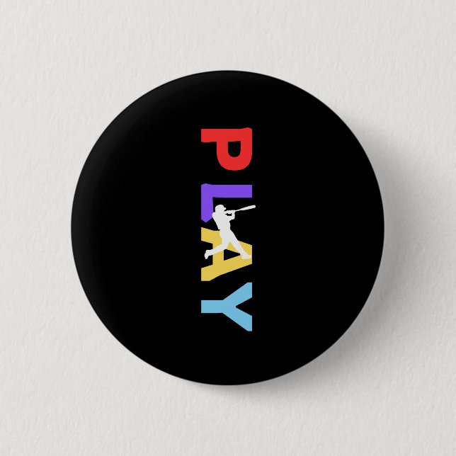 Play 6 Cm Round Badge (Front)