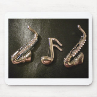 Play a musical note on that Saxaphone Mouse Pad