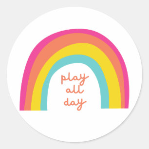 play.all.day. Stickers & Labels