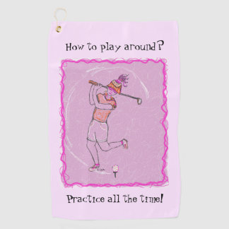 Play Around and keep it clean Golf Towel