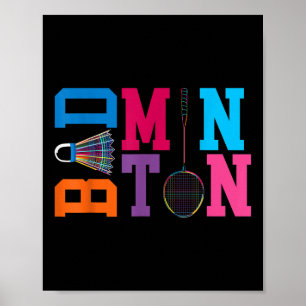 Play Badminton Forever Game Sports Badminton  Poster