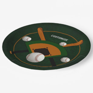 Play Ball Baseball Paper Plate