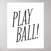 Play ball baseball player fun black type kids