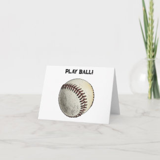 Play Ball Baseball Sketch – Batter Up Sports Card