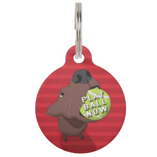 Play Ball Now Pet ID Tag