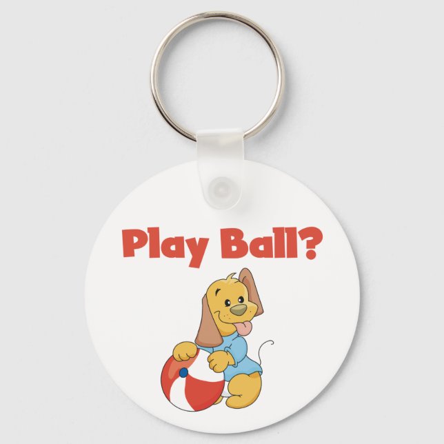 Play Ball Tshirts and Gifts Key Ring (Front)