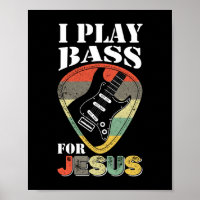 Play Bass For Jesus Guitar Vintage