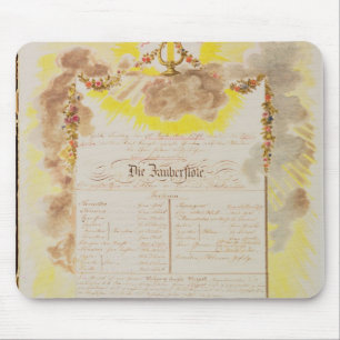 Play-bill for 'The Magic Flute' Mouse Pad