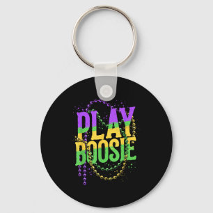 Play boosie beads mardi gras carnival louisiana ne key ring