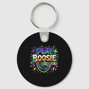 Play boosie mardi gras carnival louisiana hip hop key ring