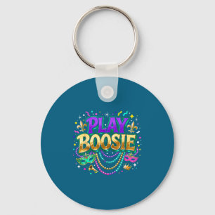 Play boosie mardi gras carnival louisiana hip hop key ring
