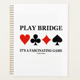 Play Bridge It's A Fascinating Game Card Suits Planner