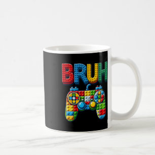 Play Building Blocks Bruh Saying Gamer Boys Brick Coffee Mug