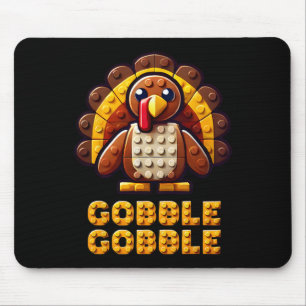 Play Building Blocks Turkey Thanksgiving Builder B Mouse Pad