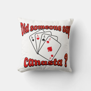 Play cards Canasta Cushion