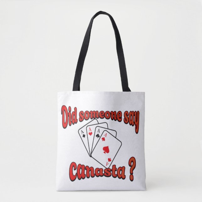 Play cards Canasta Tote Bag (Front)
