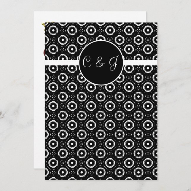 play cards , vegas wedding monogram Invitations (Front/Back)