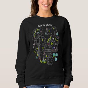 Play Cars On Daddys Back  Road Map Racing Tee