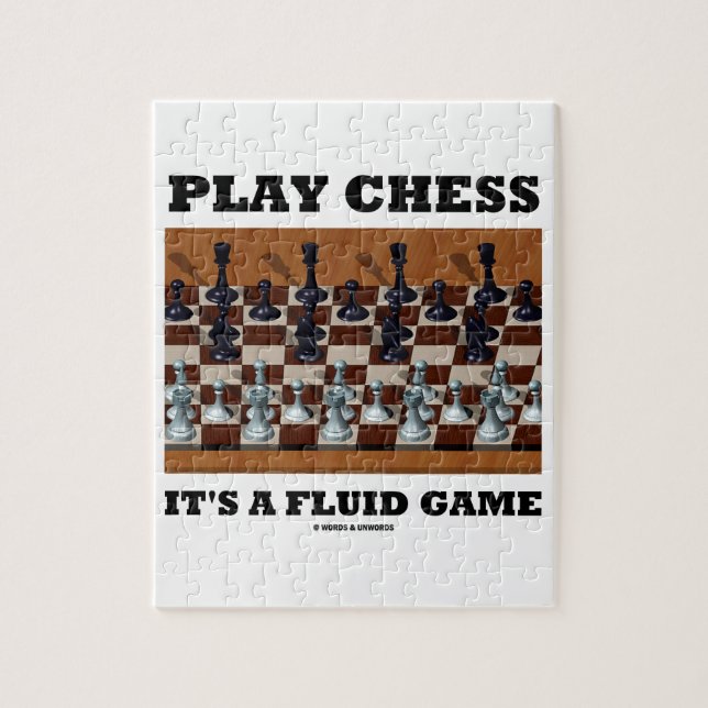 Play Chess It's A Fluid Game (Chess Stereogram) Jigsaw Puzzle (Vertical)