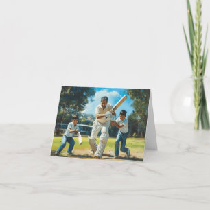Play Cricket Digital Art Card