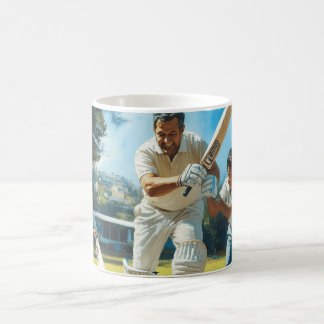 Play Cricket Digital Art Coffee Mug