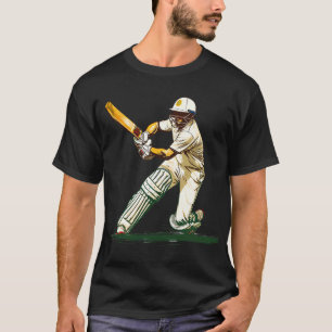 Play Cricket Digital Art T-Shirt