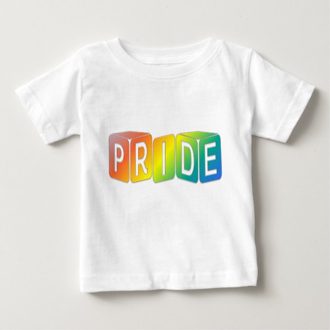 Play cubes Rainbow design Pride Baby T-Shirt (Front)