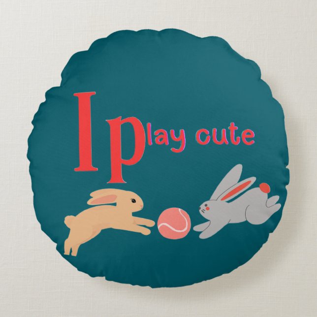 Play cute round cushion (Front)