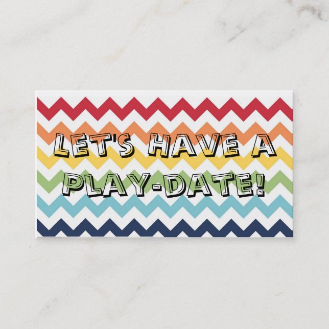 Play-date Cards (Front)