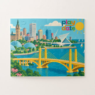 Play Date Colour Milwaukee Kids Puzzle
