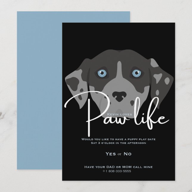 Play date invitation (Front/Back)