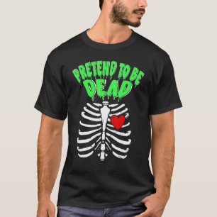 Play Dead Skeleton Orthopaedic Nurse Halloween Cos T-Shirt