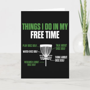 Play Disc Golf Watch Disc Golf Funny Disc Golfer Card