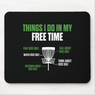 Play Disc Golf Watch Disc Golf Funny Disc Golfer Mouse Pad