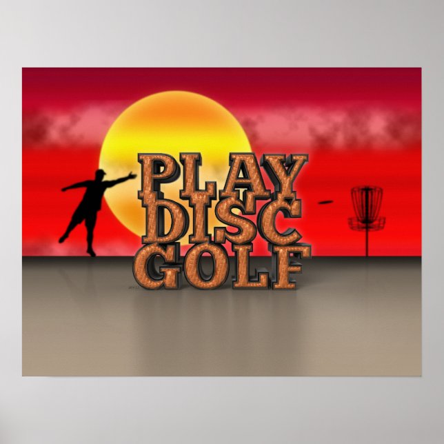 Play Disk Golf Poster (Front)
