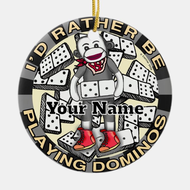Play Dominos  ornament (Front)