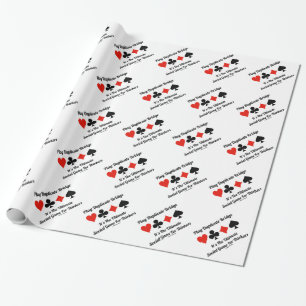 Play Duplicate Bridge It's Ultimate Social Game Wrapping Paper