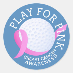 Play For Pink Breast Cancer Awareness Sticker