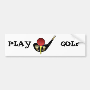 Play Golf Bumper Sticker