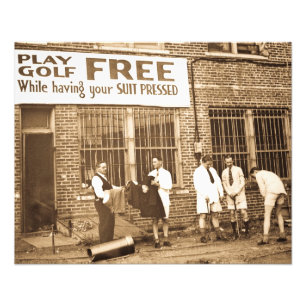 Play Golf Free (While Having Your Suit Pressed) Ac Photo Print