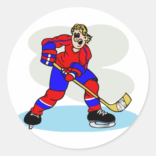 Play Hard Classic Round Sticker (Front)