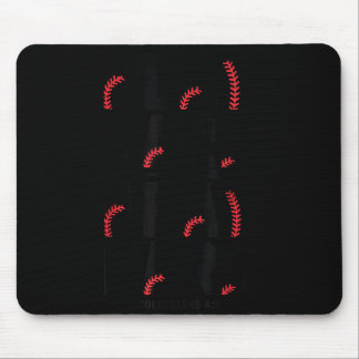 Play Hard Pray Hard Youth Boy Christian Baseball J Mouse Pad