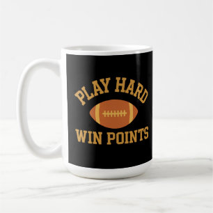 Play Hard, Win Points  Retro Game Day Sports  Coffee Mug