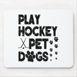 Play Hockey Pet Dogs Mouse Pad