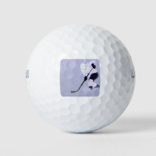 Play Ice Hockey Art Golf Balls