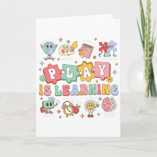 Play Is Learning Preschool And Kindergarten Teache Card
