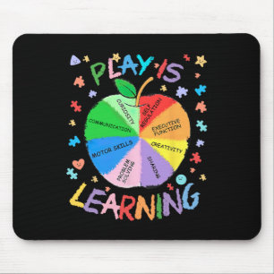 Play Is Learning Special Education Autism Awarenes Mouse Pad