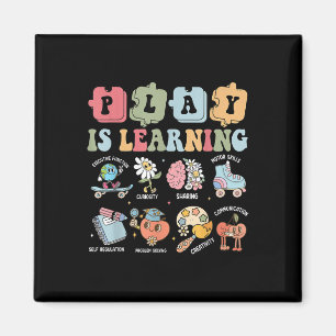 Play Is Learning Teacher First Day Of School Back Magnet