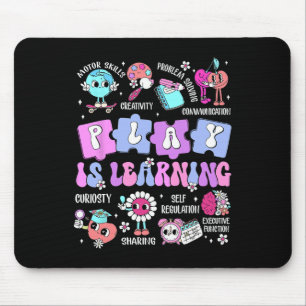 Play Is Learning Teacher First Day Of School Back Mouse Pad