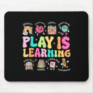 Play Is Learning Teacher First Day Of School Back Mouse Pad